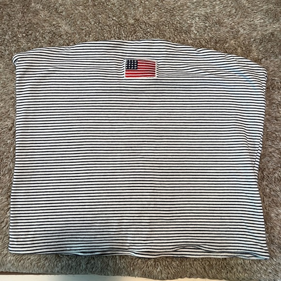 Mighty Fine Tops - Mighty Fine | Tube Top with American Flag Patch
